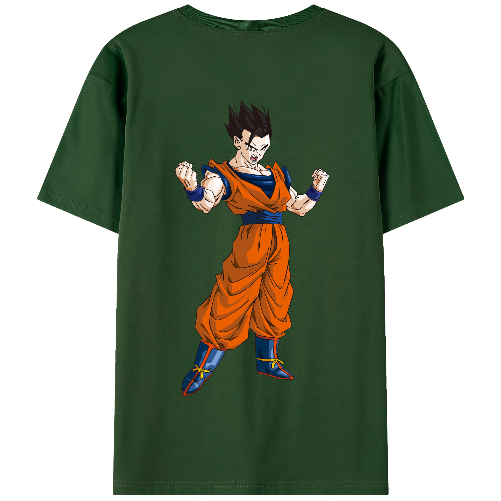 （画像用） ドラゴンボール 孫 悟飯（そんごはん）DRAGON BALL Son Gohan 綿100％半袖Tシャツ（背面プリント）